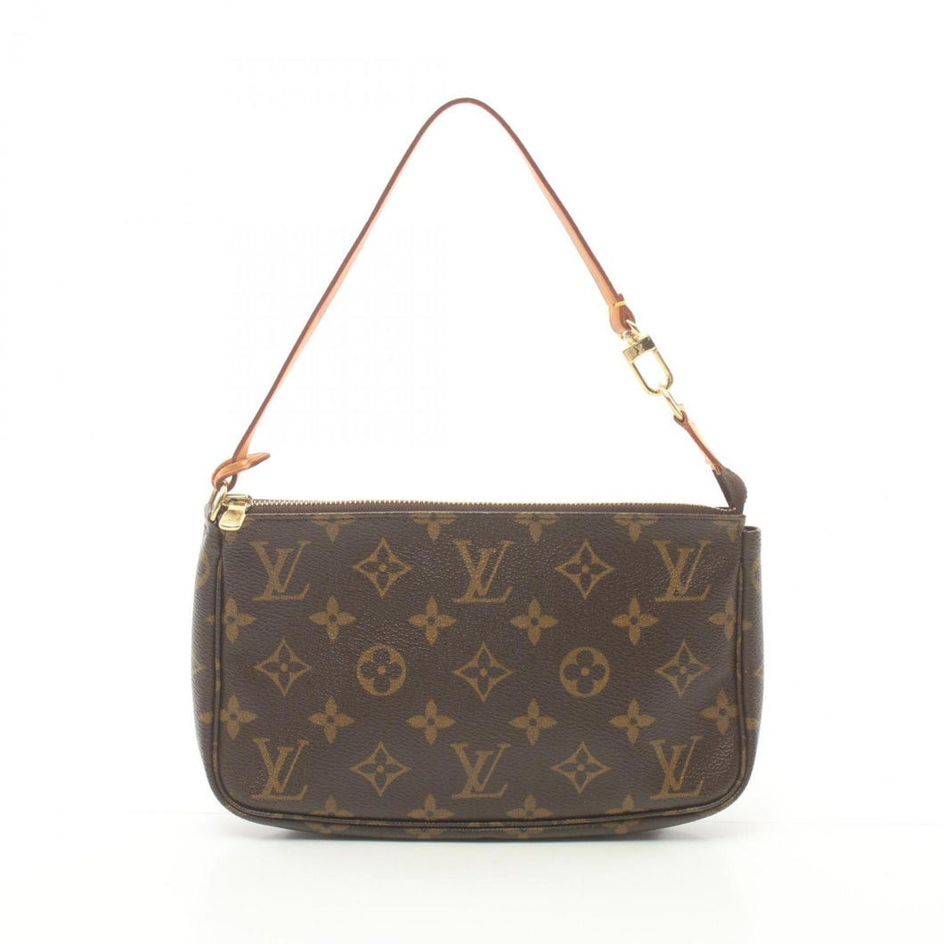 Louis Vuitton Pochette Accessoire  Canvas Clutch Bag