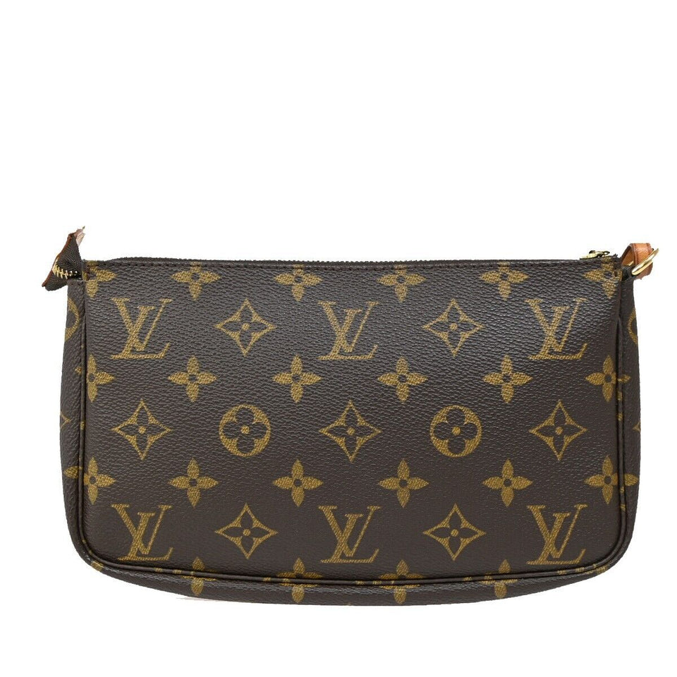 Louis Vuitton Pochette Accessoires  Canvas Clutch Bag