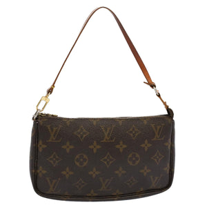 Louis Vuitton Pochette Accessoire  Canvas Clutch Bag