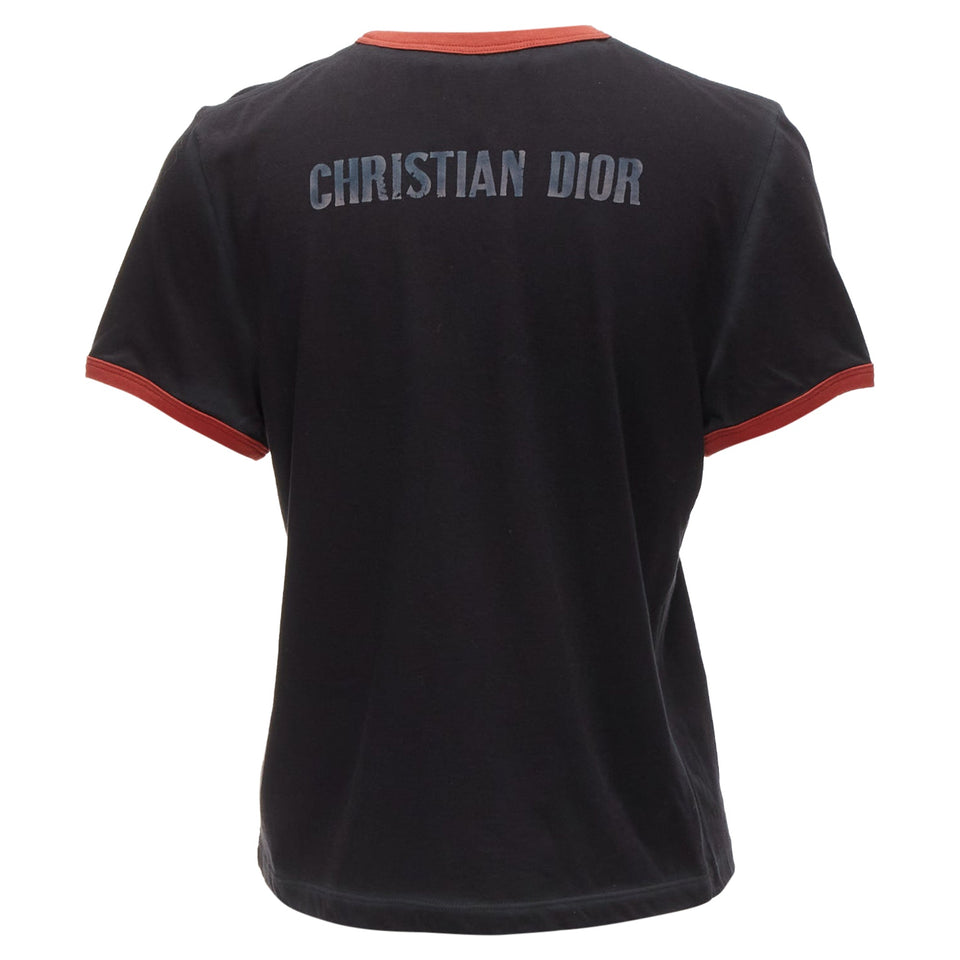 Dior Valentines J'adior Paris Print Ringer Tshirt