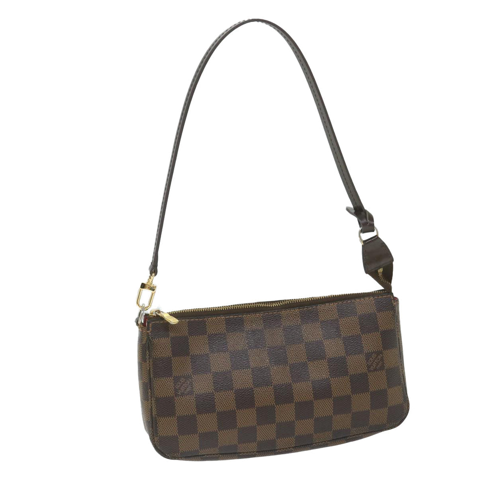 Louis Vuitton Pochette Accessoire  Canvas Clutch Bag