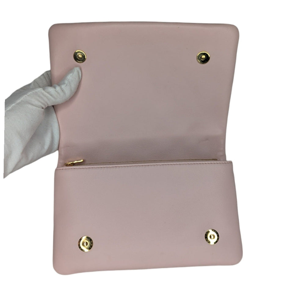 Louis Vuitton Pink Monogram Embossed Lambskin Coussin Pochette