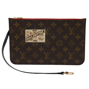 Louis Vuitton Neverfull Pouch  Canvas Clutch Bag
