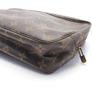 Louis Vuitton Monogram Trousse Toilette Clutch Canvas Vanity Bag