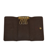 Louis Vuitton Damiere Multicle 4 Keycase N62631 Brown PVC Leather  Louis Vuitton