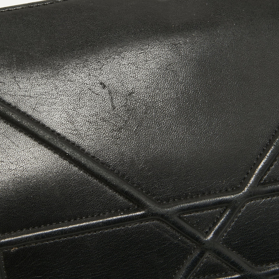 Dior Black Leather Medium Diorama Shoulder Bag