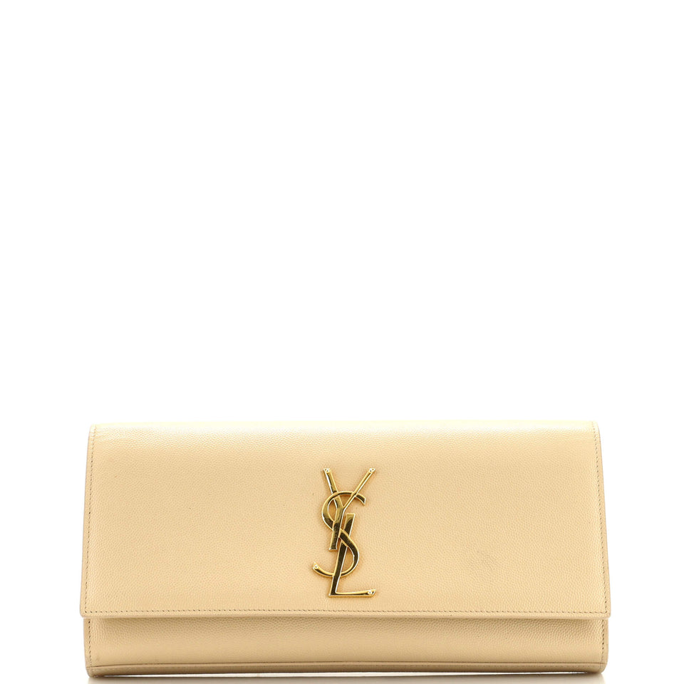 Classic Monogram Clutch Leather Long
