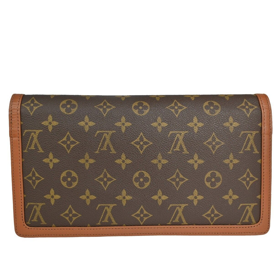 Louis Vuitton Pochette Dame  Canvas Clutch Bag