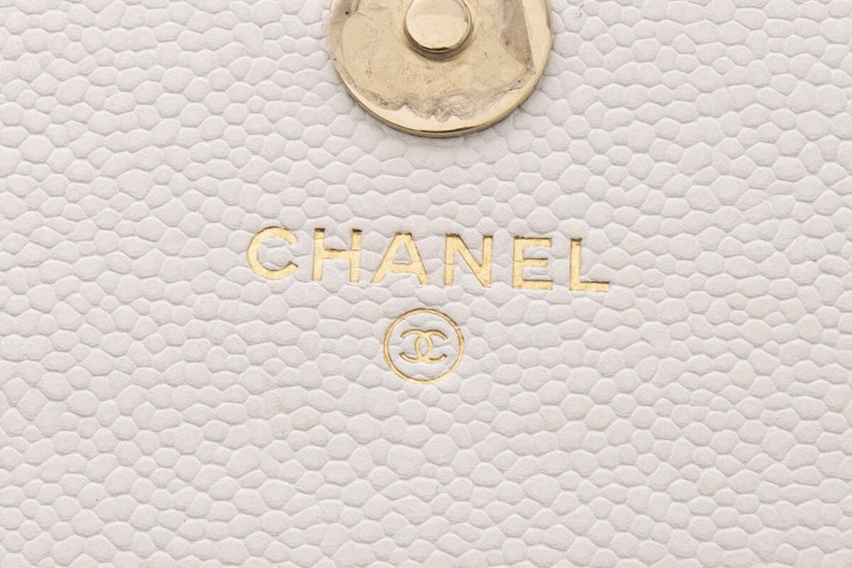 Chanel White Business Affinity Flap Handbag