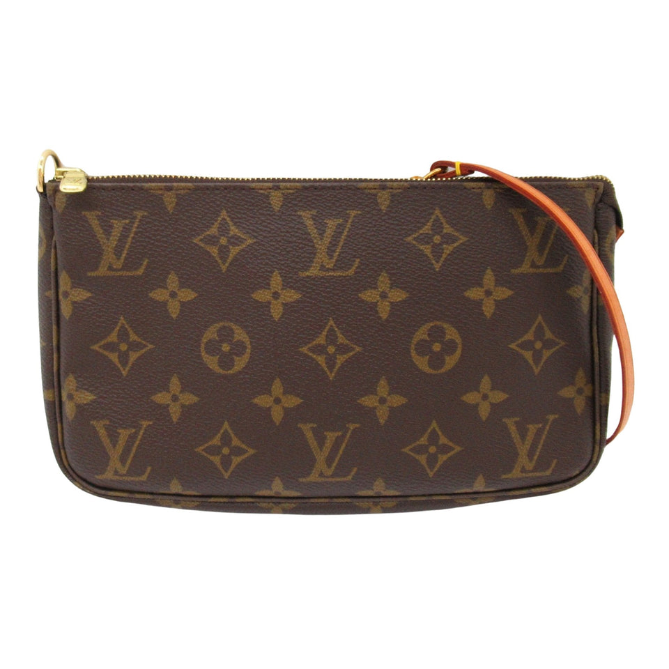 Louis Vuitton Pochette Accessoire  Canvas Clutch Bag