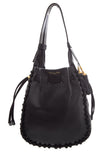 Dior 2023  Black Hobo Bucket Handbag in Lambskin