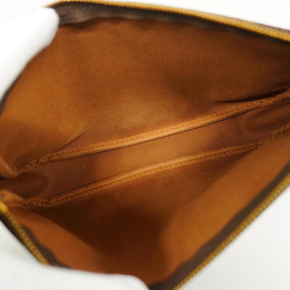 Louis Vuitton Pochette Accessoire  Canvas Clutch Bag