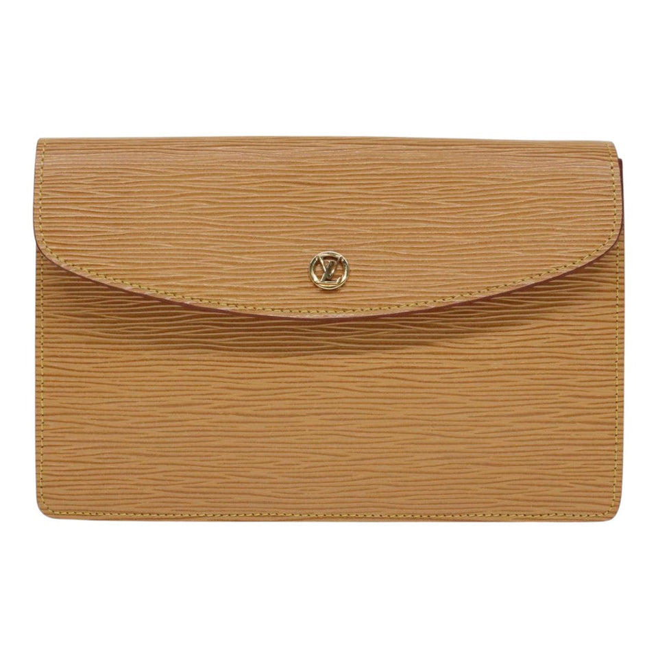 Louis Vuitton Montaigne  Leather Clutch Bag