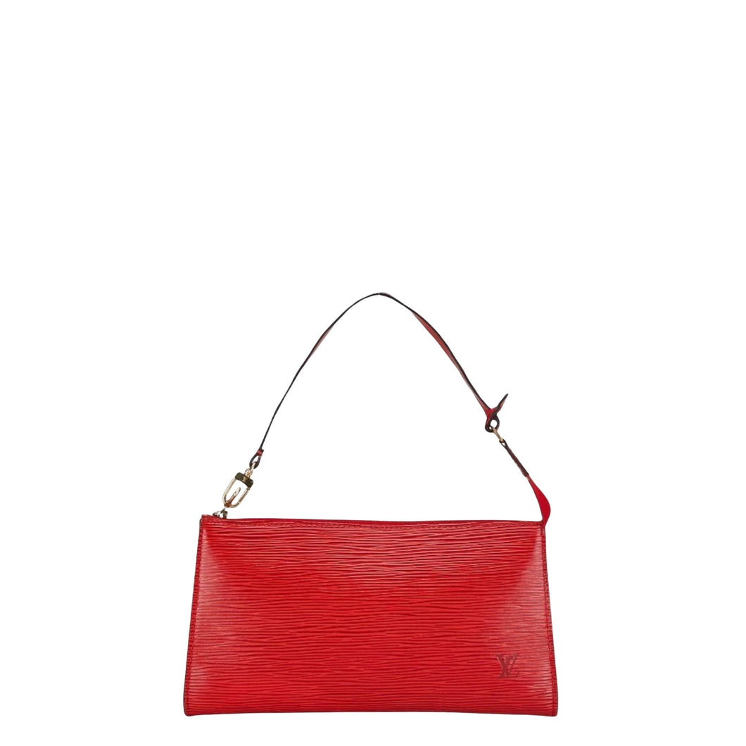 Louis Vuitton Pochette Accessoire  Leather Clutch Bag