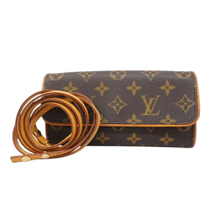 Louis Vuitton Pochette Twin  Canvas Clutch Bag