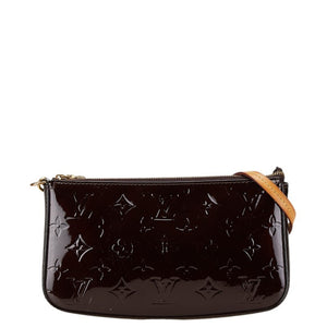 Louis Vuitton Pochette Accessoire  Patent Leather Clutch Bag