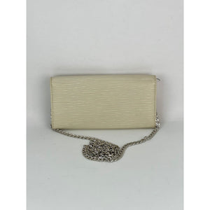 LOUIS VUITTON White Epi Leather Long Wallet Clutch