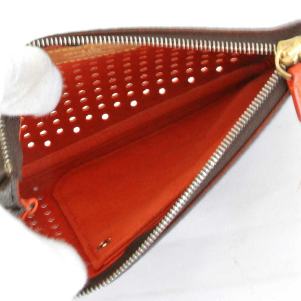 Louis Vuitton Pochette Zippée  Canvas Clutch Bag