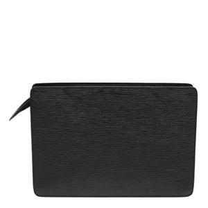 Louis Vuitton Epi Pochette Homme Clutch Bag Black Noir