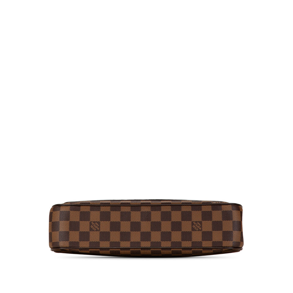 Brown Louis Vuitton Damier Ebene Aubagne Shoulder Bag