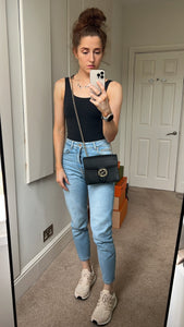 Gucci Interlocking GG Black Small Shoulder Bag