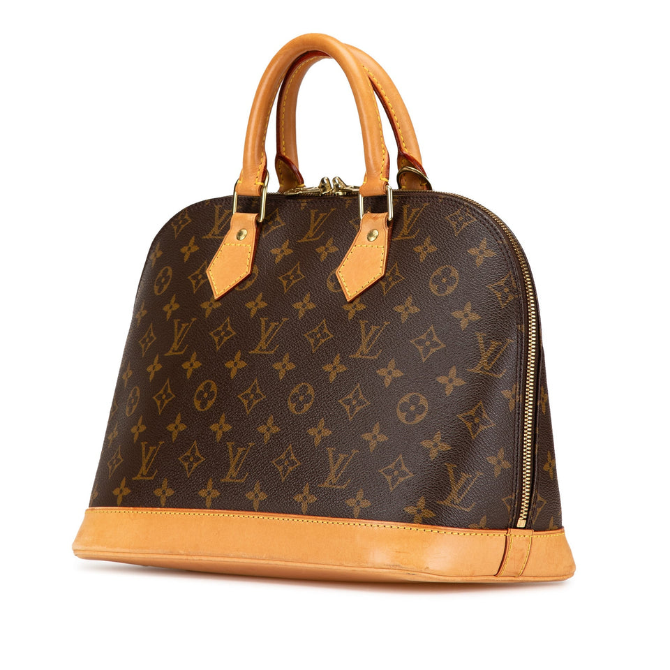 Brown Louis Vuitton Monogram Alma PM Handbag