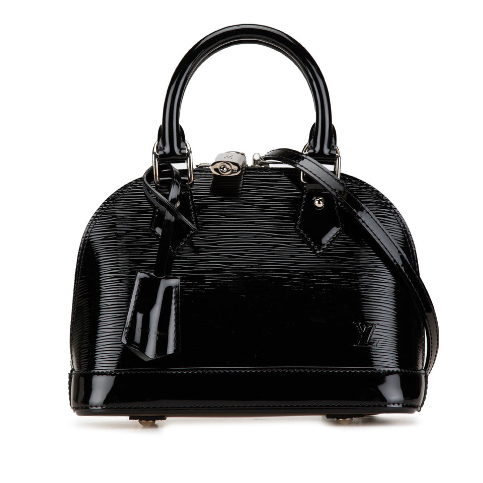 Black Louis Vuitton Electric Epi Alma BB Satchel