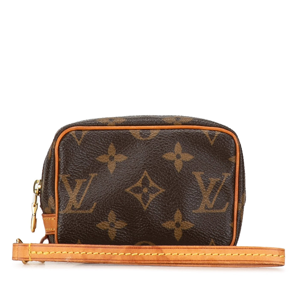 Brown Louis Vuitton Monogram Trousse Wapity Pouch