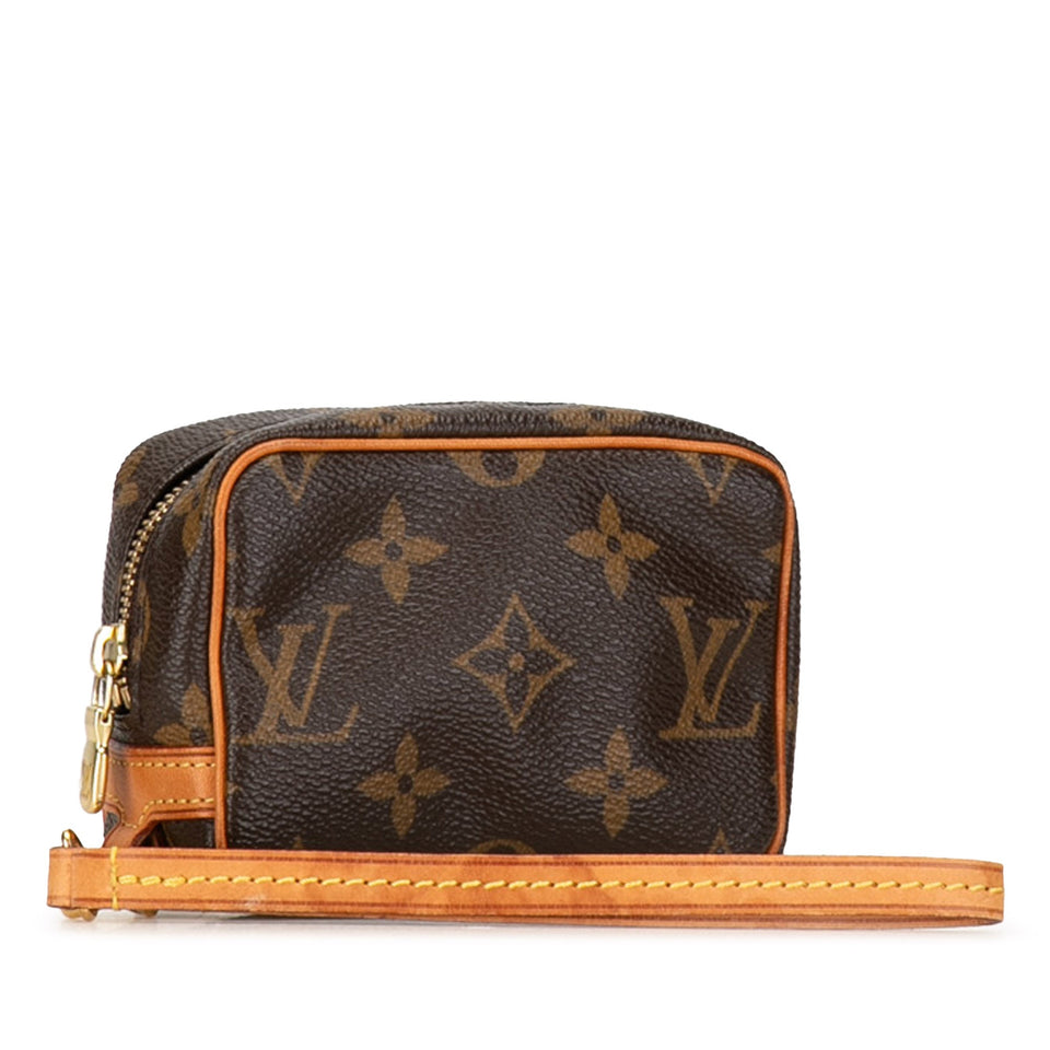 Brown Louis Vuitton Monogram Trousse Wapity Pouch