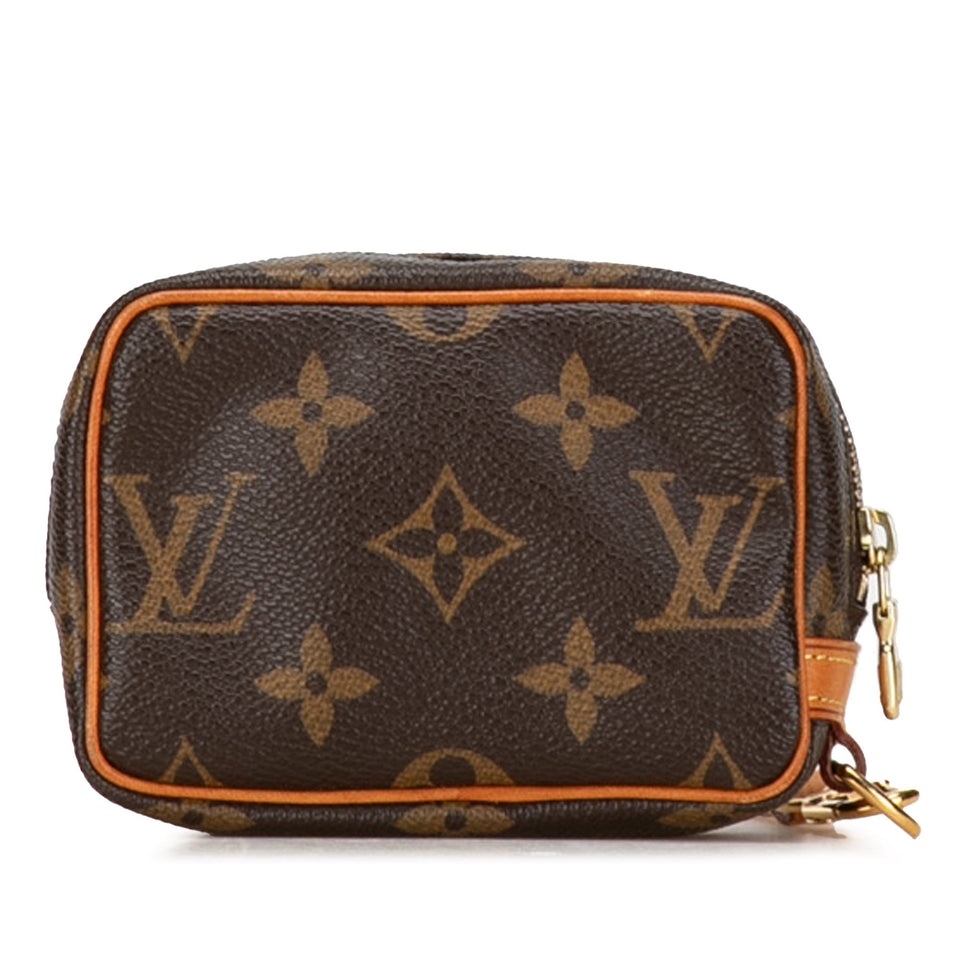 Brown Louis Vuitton Monogram Trousse Wapity Pouch