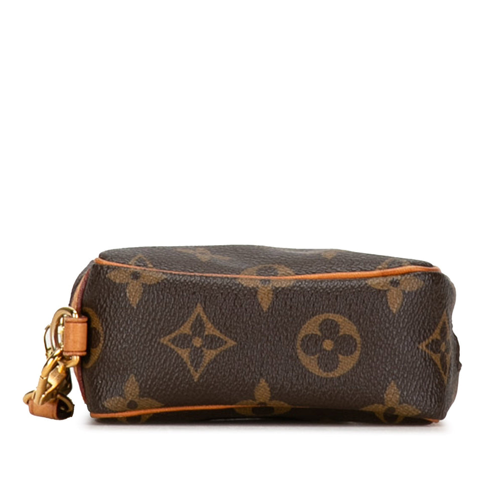 Brown Louis Vuitton Monogram Trousse Wapity Pouch