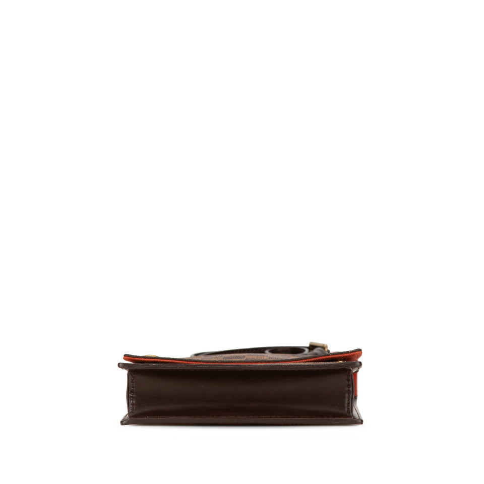 Brown Louis Vuitton Damier Ebene Portobello Crossbody Bag