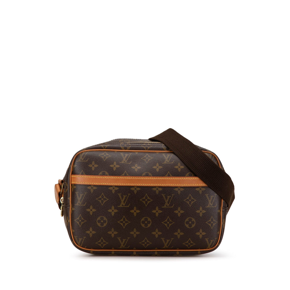 Brown Louis Vuitton Monogram Reporter PM Crossbody Bag