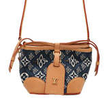 Blue Louis Vuitton Monogram Jacquard Since 1854 Nano Noe Bucket Bag