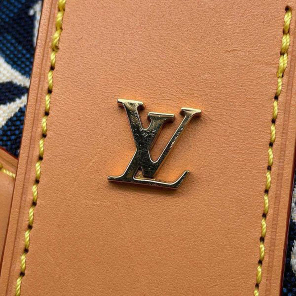 Blue Louis Vuitton Monogram Jacquard Since 1854 Nano Noe Bucket Bag