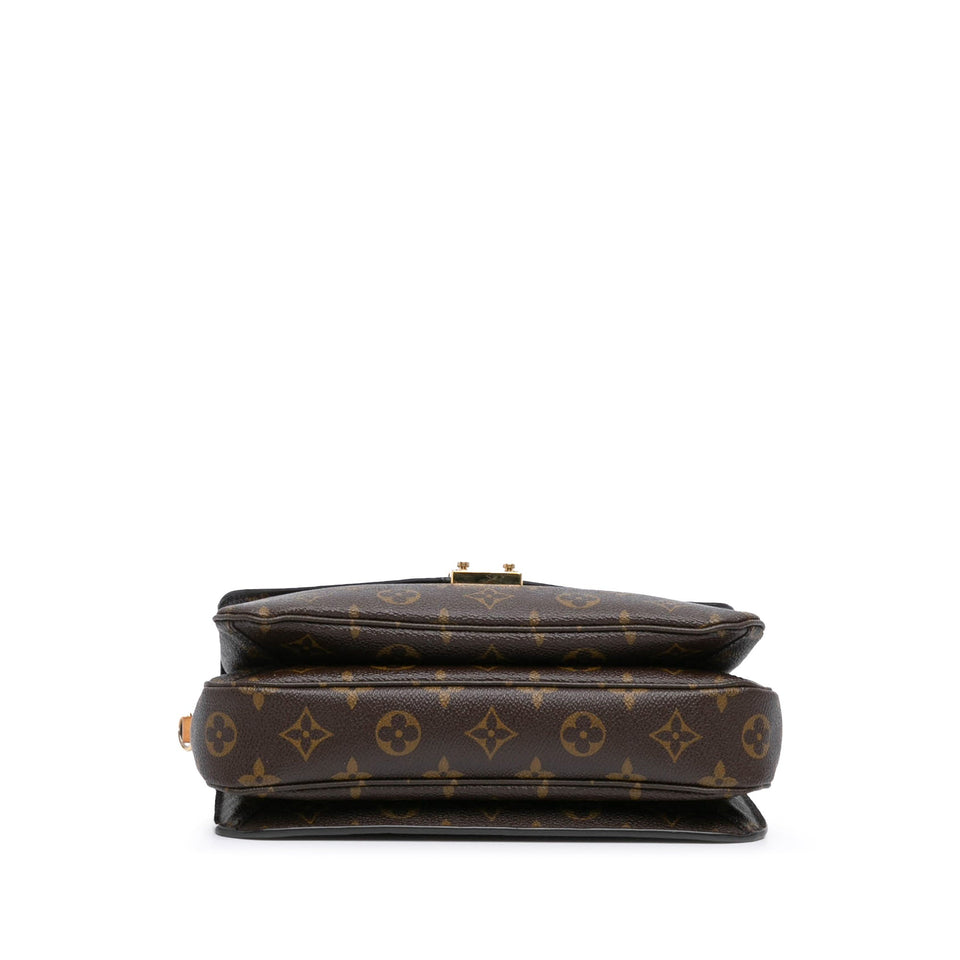 Brown Louis Vuitton Monogram Pochette Metis Satchel