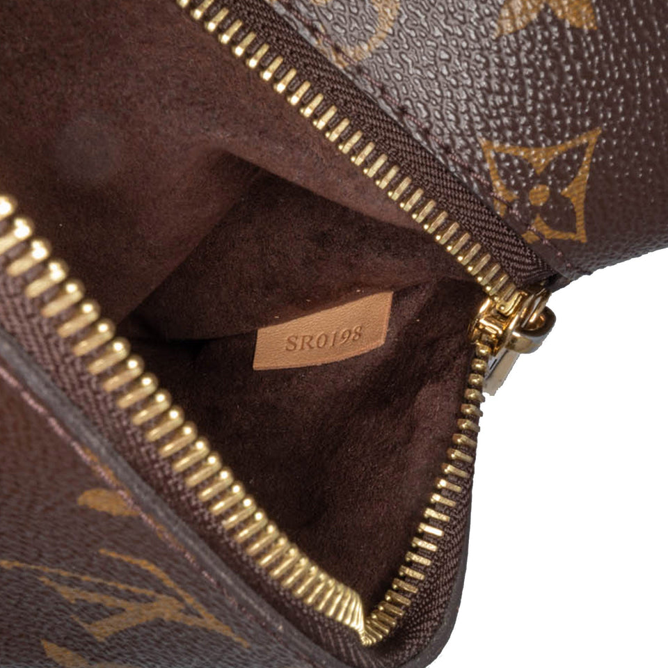 Brown Louis Vuitton Monogram Pochette Metis Satchel