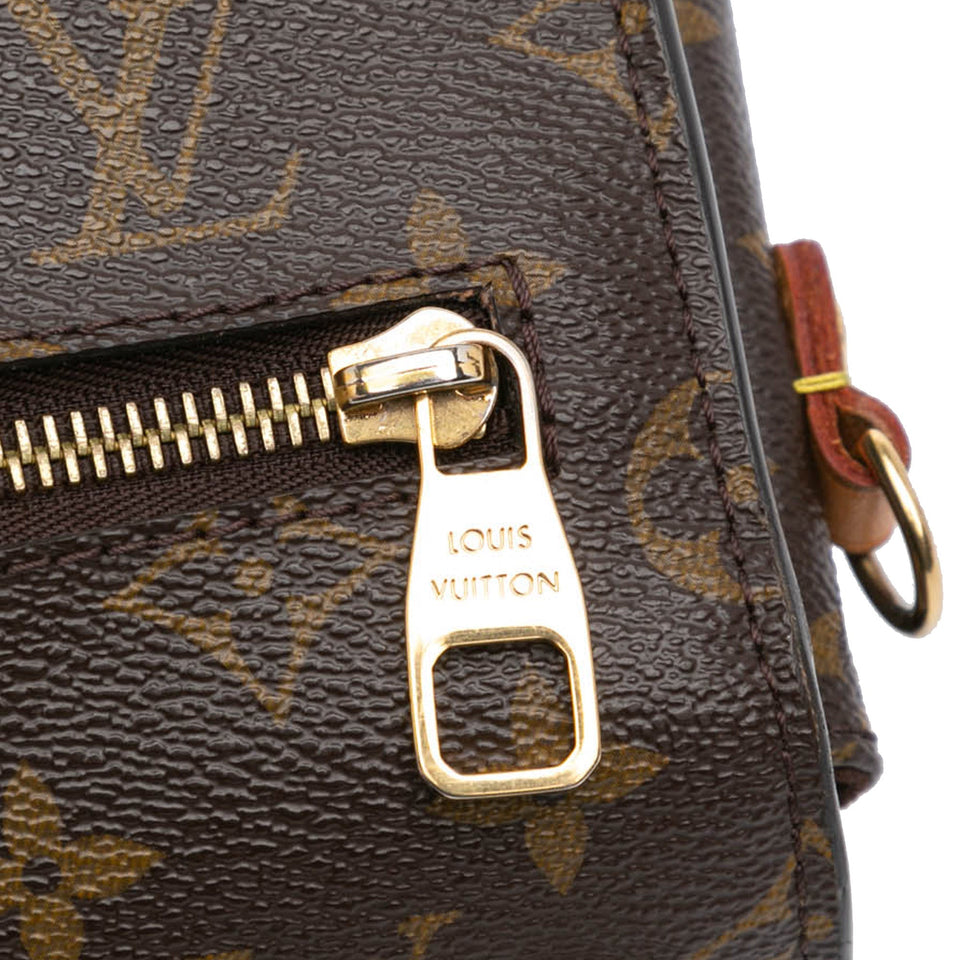 Brown Louis Vuitton Monogram Pochette Metis Satchel