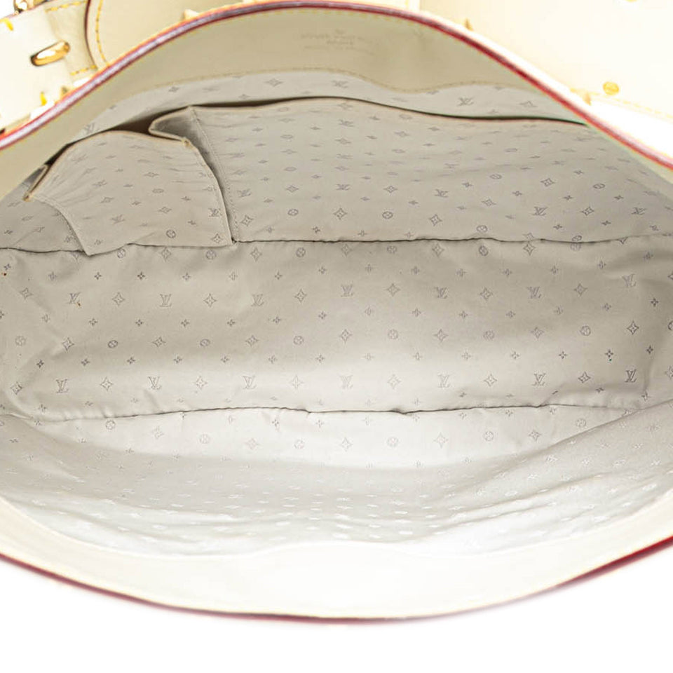 White Louis Vuitton Suhali L Affriolant Bag