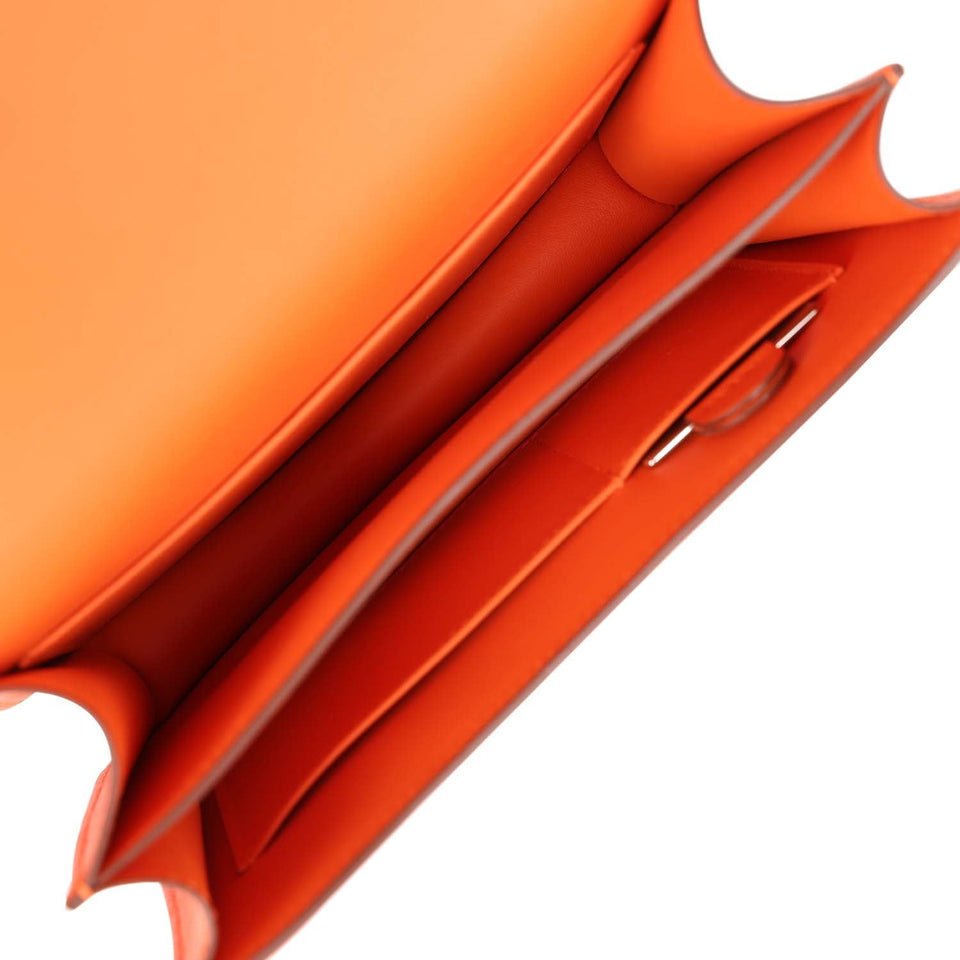 Hermes Constance 18 Orange Swift Gold Hardware