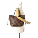 Brown Louis Vuitton Damier Ebene Neverfull MM Tote Bag