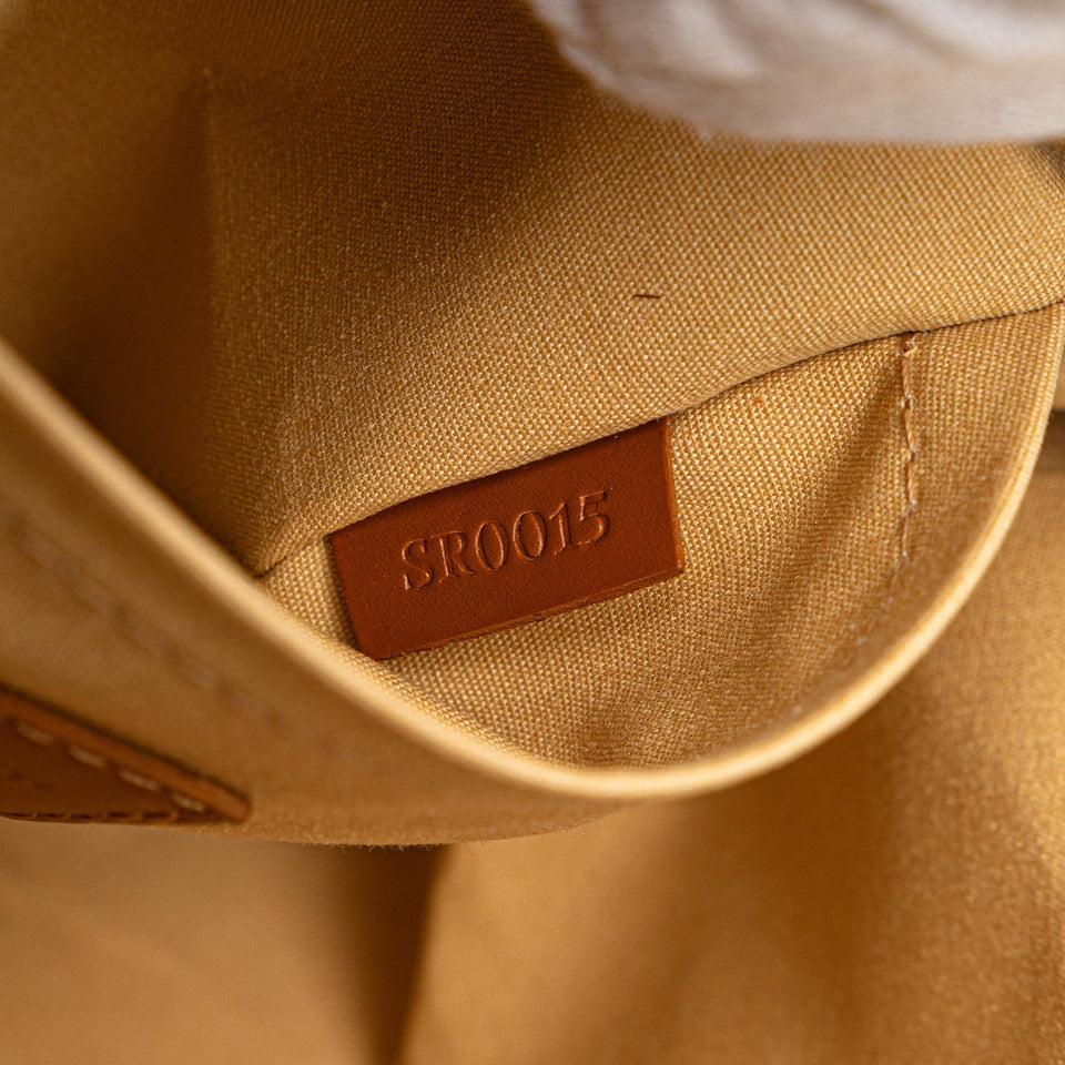 Tan Louis Vuitton Monogram Mini Lin Lucille PM Handbag