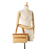 Tan Louis Vuitton Monogram Mini Lin Lucille PM Handbag
