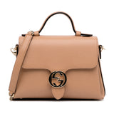 Gucci Interlocking G Brown Calfskin Dollar