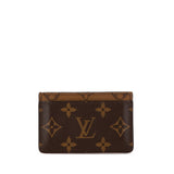Brown Louis Vuitton Monogram Reverse Card Holder
