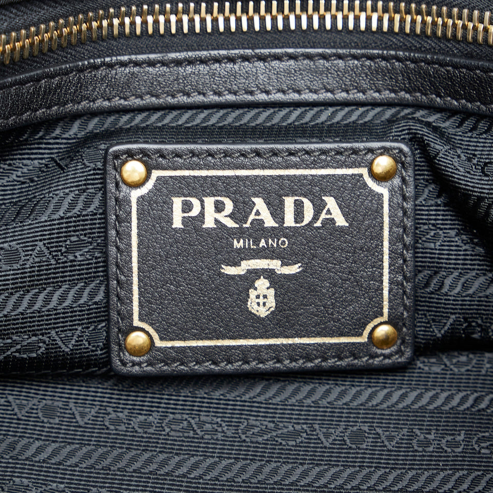 Prada Tessuto Handbag Black Nylon Canvas