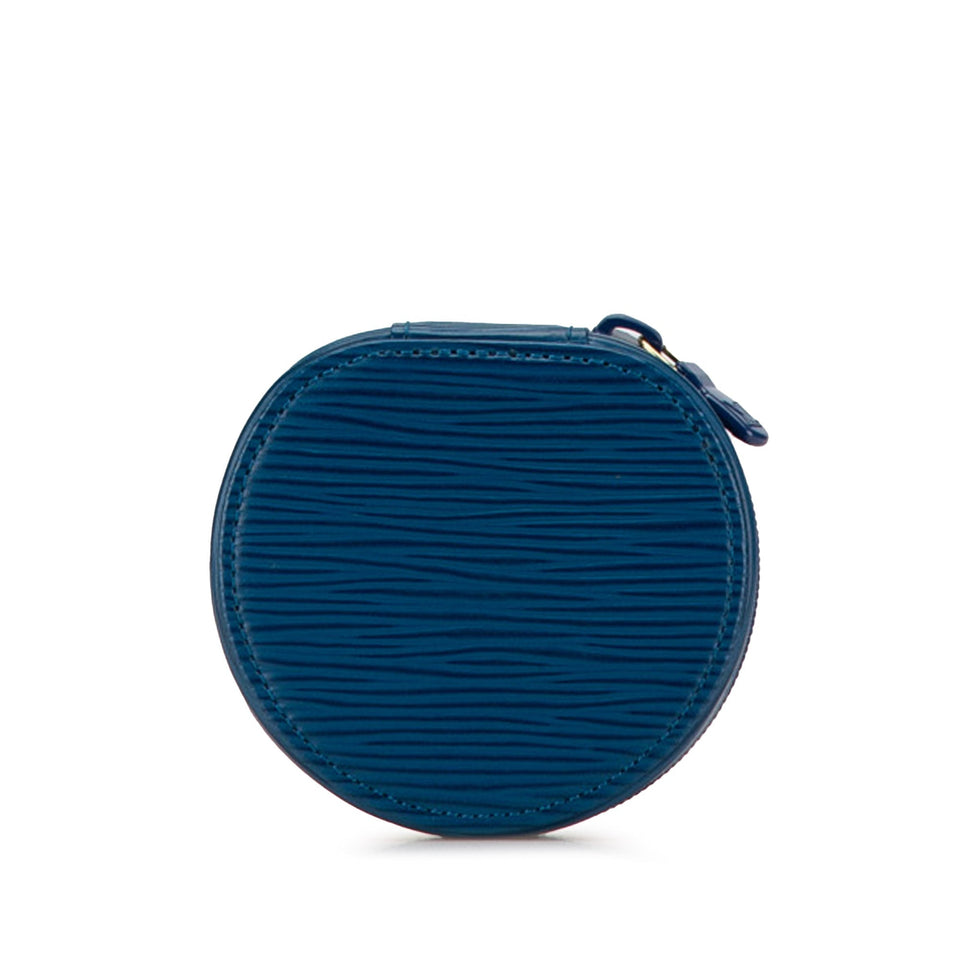 Blue Louis Vuitton Epi Ecrin Bijoux Jewelry Case