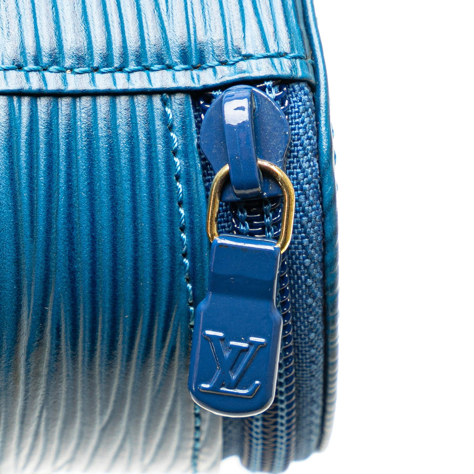 Blue Louis Vuitton Epi Ecrin Bijoux Jewelry Case