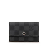 Black Louis Vuitton Damier Graphite 6 Key Holder