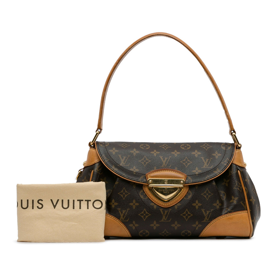 Brown Louis Vuitton Monogram Beverly MM Shoulder Bag